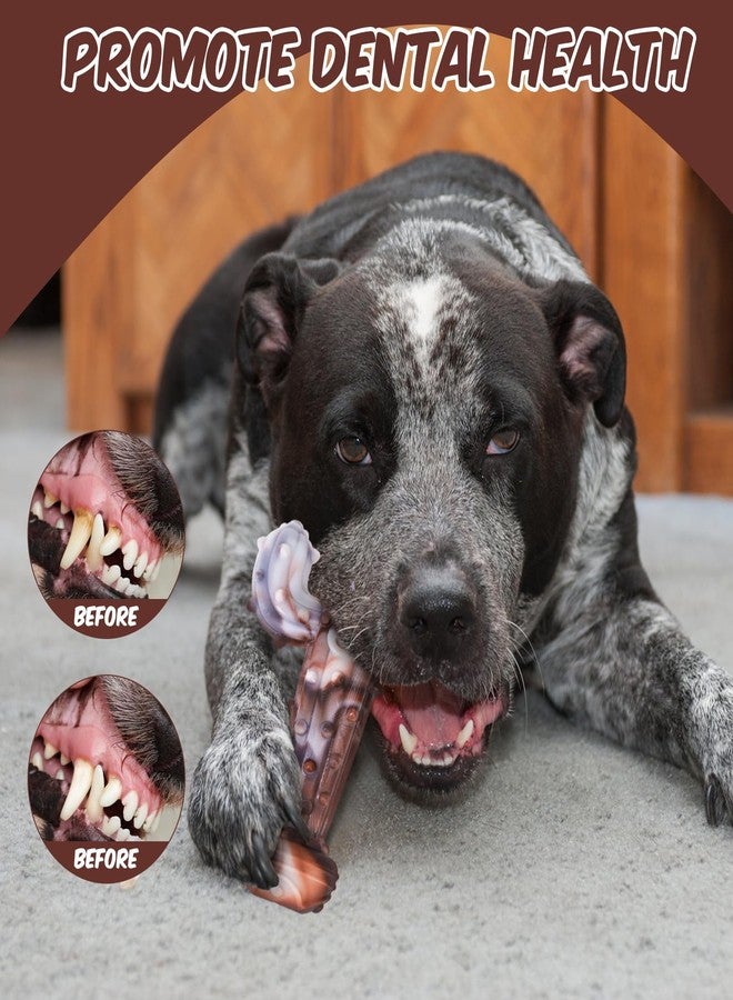 كولتيل ألعاب كولتايل للكلاب في عيد الميلاد، مثالية للكلاب التي تمضغ بقوة، عبوة من 3 قطع من عظام الكلاب المتينة غير القابلة للتلف، مناسبة للكلاب متوسطة وكبيرة الحجم، لعبة مضغ قوية لإبقاء كلبك مشغولاً، أفضل هدية للكلاب لتنظيف أسنانها وتدريبها - Image 5